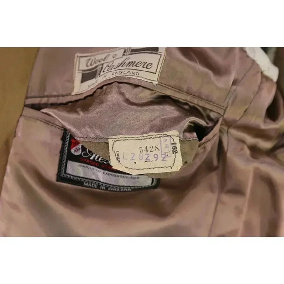 Alexandre London 50s Wool-Cashmere Made England Camel Brown Patch Pkt Blazer 38S - Picture 9 of 9